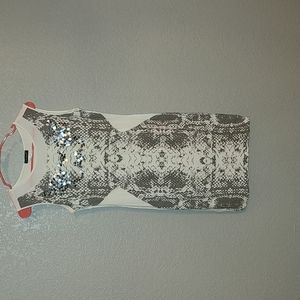 Venus Glitter Snake Print Dress